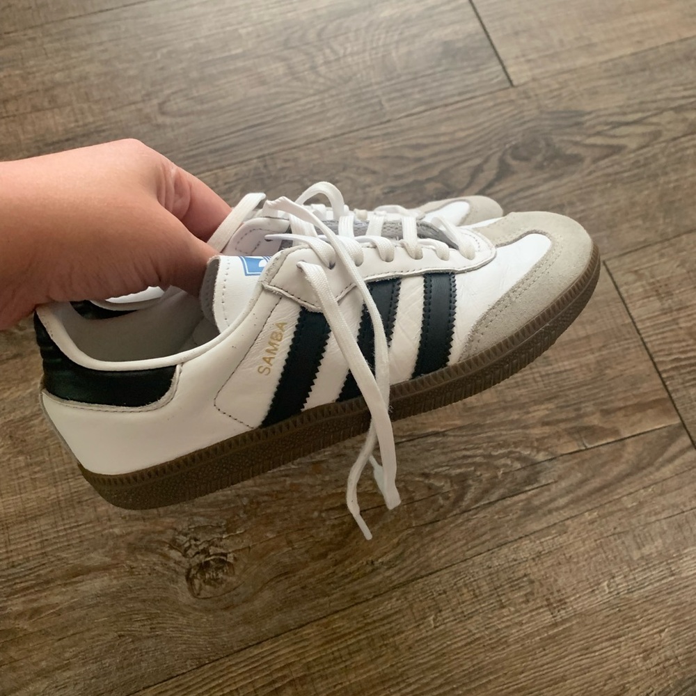 Adidas White and Black Sambas - Picture 2 of 4